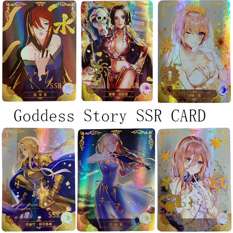 

Полный комплект с рисунком богини из страз, версия SSR, искусственные пески, аниме фигурка девушки, коллекционные карты для продажи, детская н...