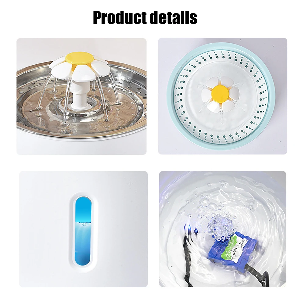 304 л роскошный фонтан для воды кошек из нержавеющей стали кошек/щенков/маленьких