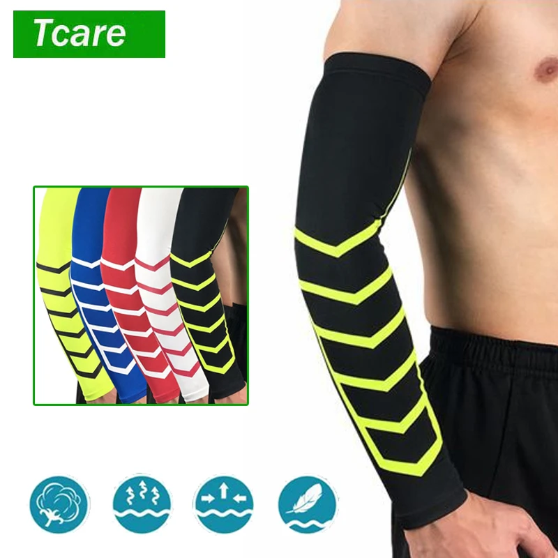 

Tcare 1PC ARM SLEEVE Optimal Circulation Support Pain Relief Tennis Elbow Treatment Tendonitis and Overall Arm Elbow Forearm New