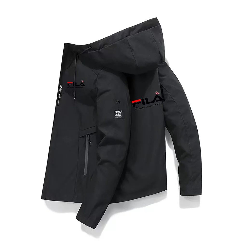 

Мужская ветрозащитная куртка для отдыха, куртка с капюшоном для спорта на открытом воздухе, теплая Рождественская рекомендация, весна-осень и зима 2023