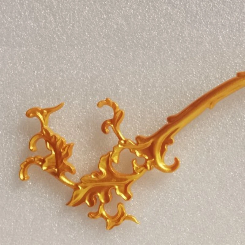 Headdress Women's Frosted Crystal-like Lotus Shape Handmade Transparent Hairpin Chinese Clothing Accessories Performance Props