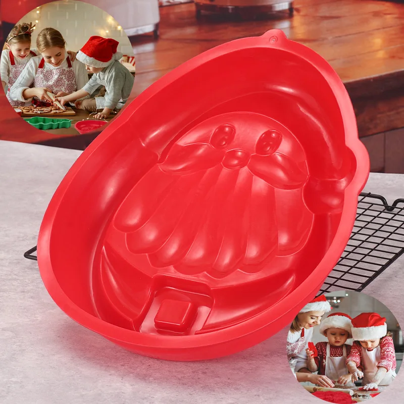 Christmas Silicone Molds Christmas Chocolate Molds Candy Molds With Christmas Santa Claus Gingerbread Patterns for Party