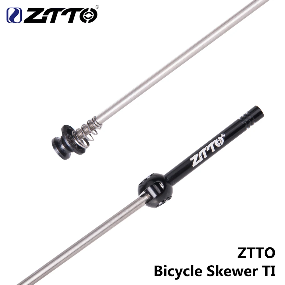 

AEsport ZZTO 1 Pair Bicycle QR Ti Skewers Ultralight 9MM 5MM Quick Release Skewers 100 135 Hub Reliable Axle for MTB Road Bike