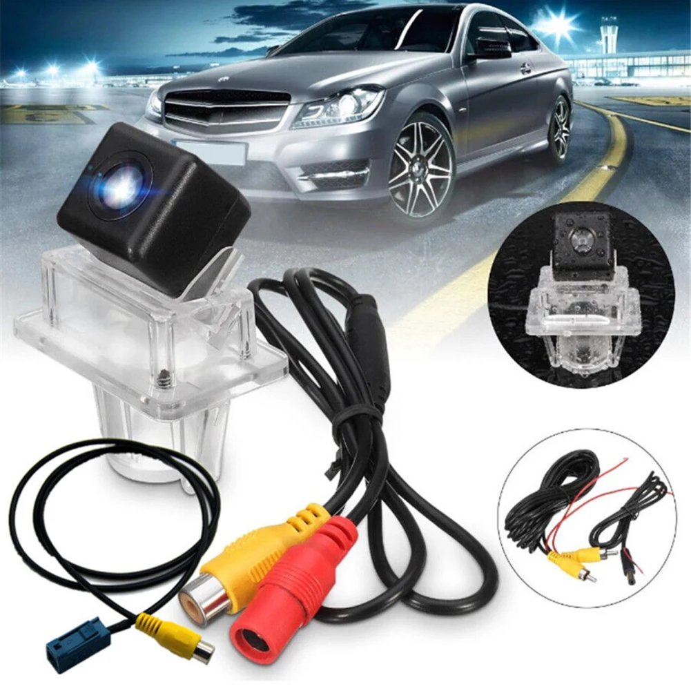 

Автомобильная камера заднего вида Night Vison 170, широкоугольная камера заднего вида для парковки с кабелем, совместимая с C-Class E-Class S-Class CL-Clas