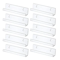 acrylic shelves for records 10pcs clear record shelf wall mount record shelf wall mount for albums display storage