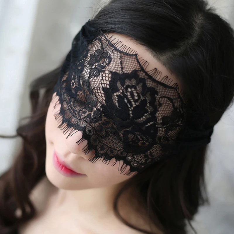 

1PC Funny underwear accessories perspective lace eye mask sexy mysterious bandage mask