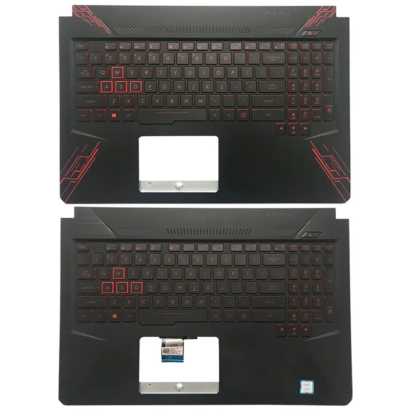 

Оригинальный 95% для ASUS TUF Gaming FX504 FX86 FX86S FX80 FX80G FX80GD Ноутбук Упор для рук верхний чехол нам Подсветка клавиатура