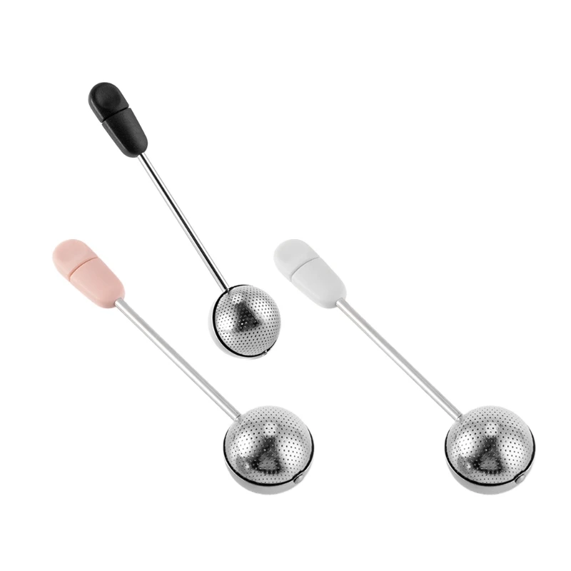 

Steel Tea Infuser Tea Ball with Tea Drain Filter Mesh for Coffee Loose Tea Sphere Locking Spice Tea Ball Ball