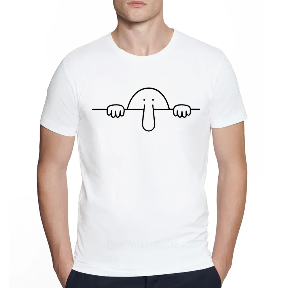 Интересная футболка с незаменимым дизайном Kilroy was here крутые забавные мужские