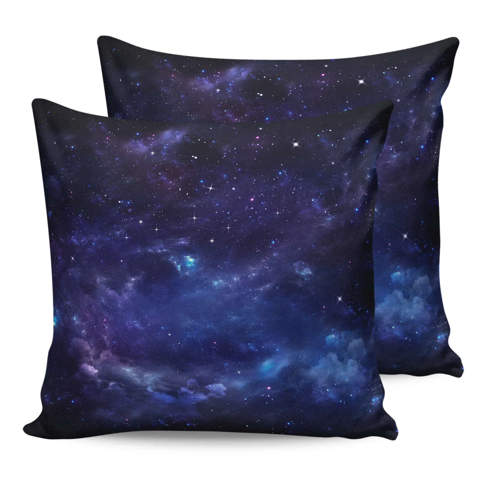 

2PCS Pillowcases Star Sky Universe Cushion Cover Home Bedding Living Room Decorative Couch Throw Pillow Case