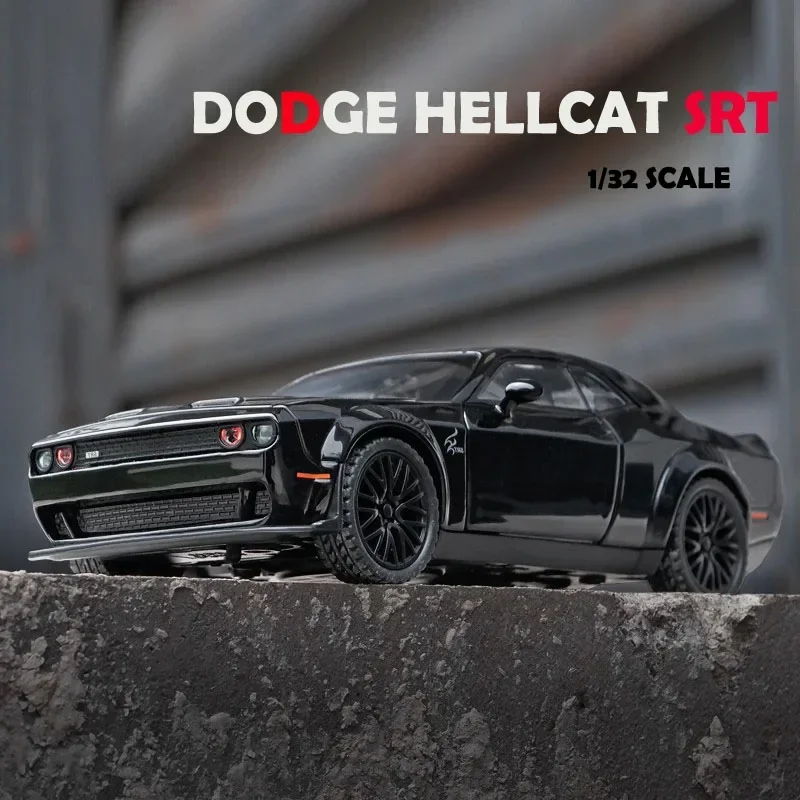 Dodge Hellcat SRT модель автомобиля из сплава имитация масштаба 1:32 литые игрушки