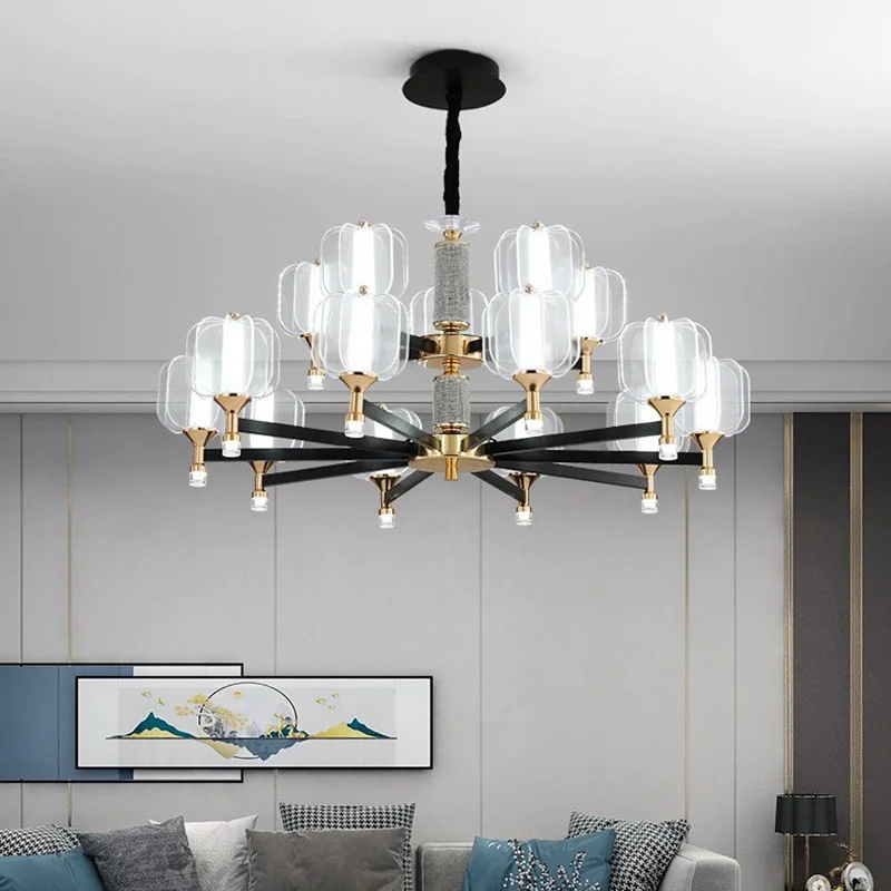 

Chandeliers 2023 Luxury Living Room Modern Intelligent LED Bedroom Dining Apartment Ceiling Lamp Concise Indoor Decoration Lamps