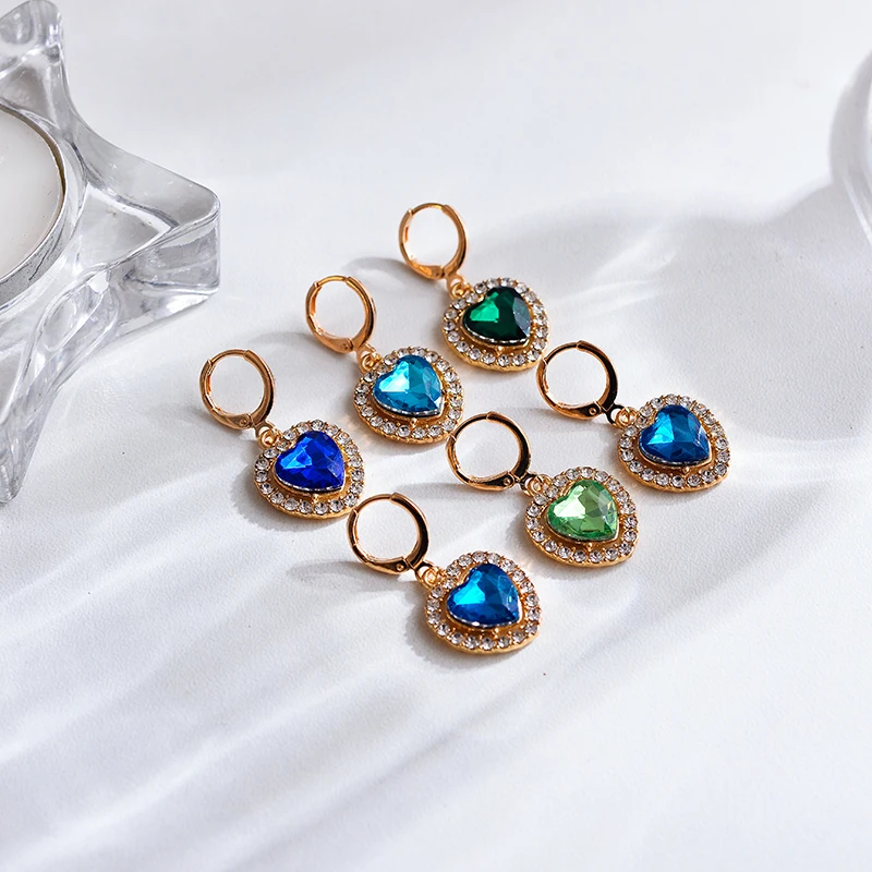 Женские серьги-кольца из акрила 5 пар