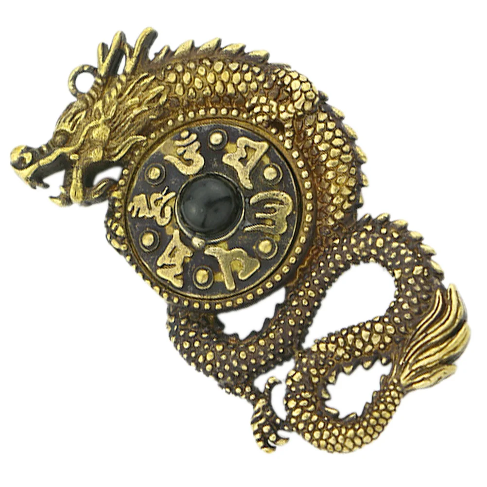 

Pendant Dragon Charm Amulet Brass Charms Decor Keychain Key Chinese Animal Vintage Lucky Chain Zodiac Black Diy Keyring Pendants