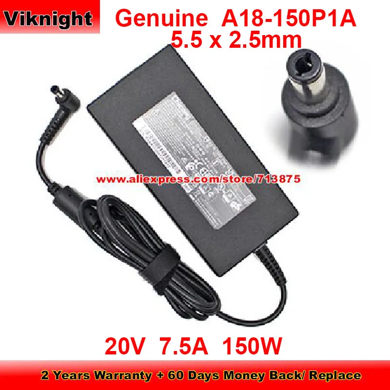 Genuine A18-150P1A Ac Adapter 20V 7.5A 150W Charger for Chicony A150A048P with 5.5 x 2.5mm Tip Power Supply