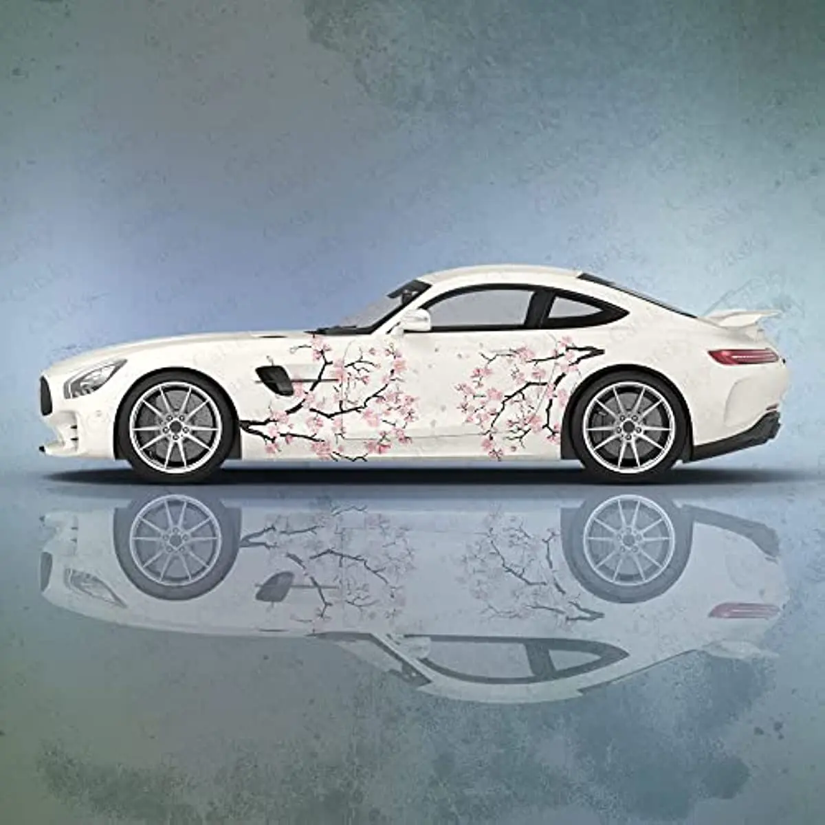 

Cherry Blossom Pink Car Sticker Sakura Petals Side Graphics Packaging Vinyl Car Parts Sticker Flower Car Sticker