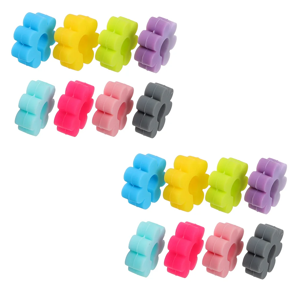 

Glassmarkers Charms Drink Identifiers Cup Champagne Silicone Identifierflower Tags Charm Party Cocktail Glasses Rings Flute