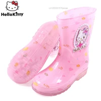sanrio hello kitty children rain shoes cute cartoon anime pattern rain boot non slip waterproof waterproof shoes kids boys girls