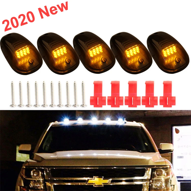 5 шт. 12 Светодиодный ных автомобильных габаритных огней на крышу кабины для