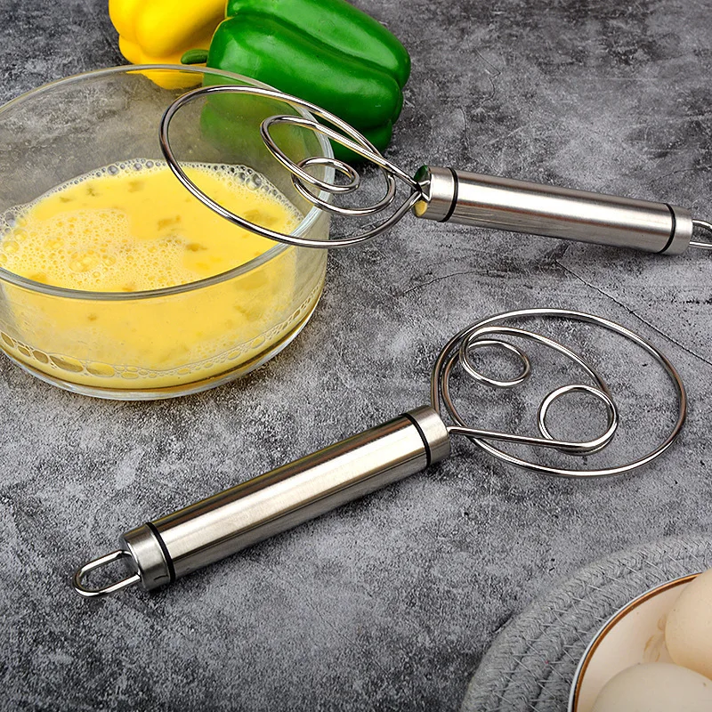 

Dough Whisk Stainless Steel Dutch Style Bread Dough Hand Mixer Eggs Beater Mixer Tool Kitchen Baking Accessories Egg Tools