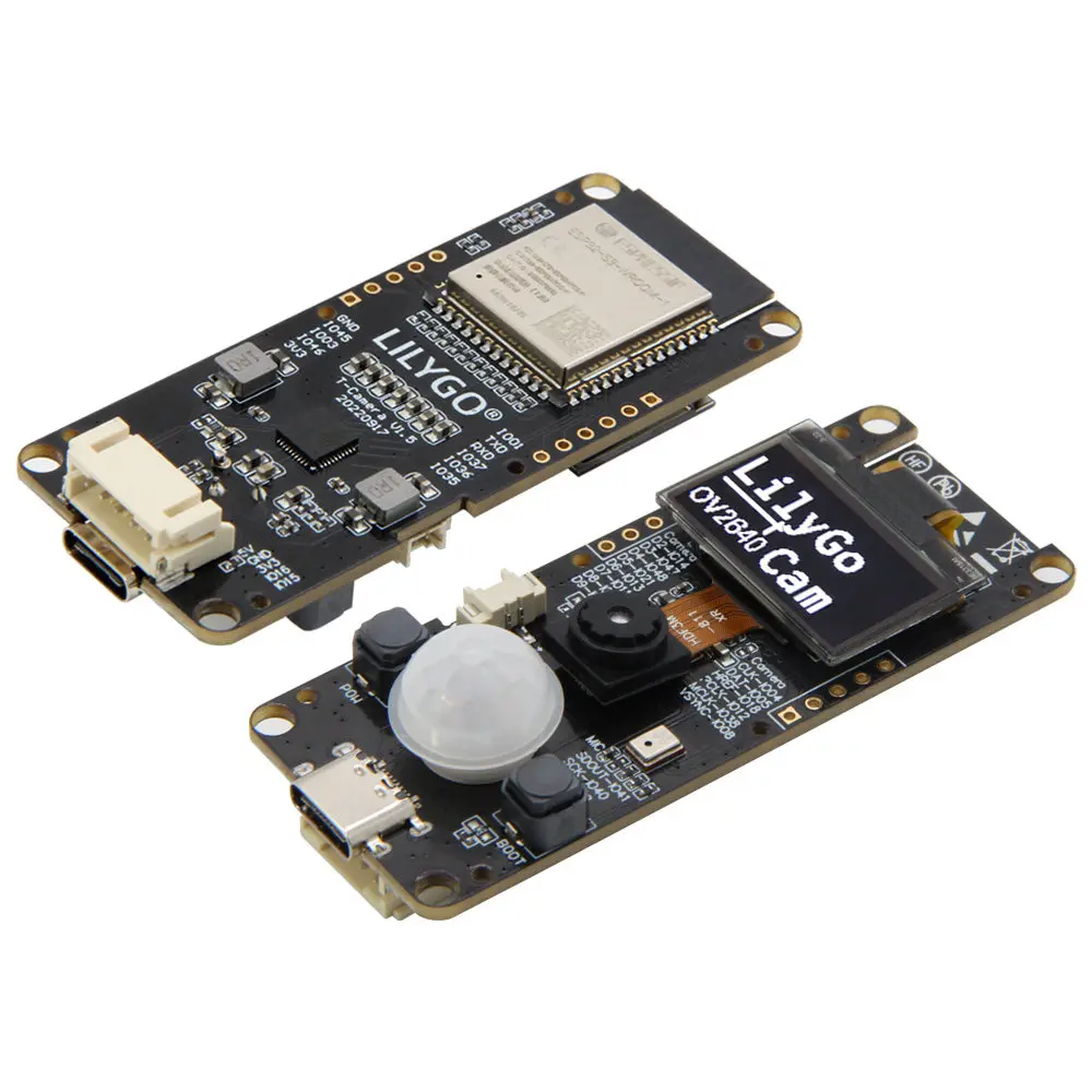 Фото Плата разработки LILYGO T-Camera-S3 ESP32-S3 с модулем WiFi и Bluetooth, OLED-дисплей 0.96 дюйма №1