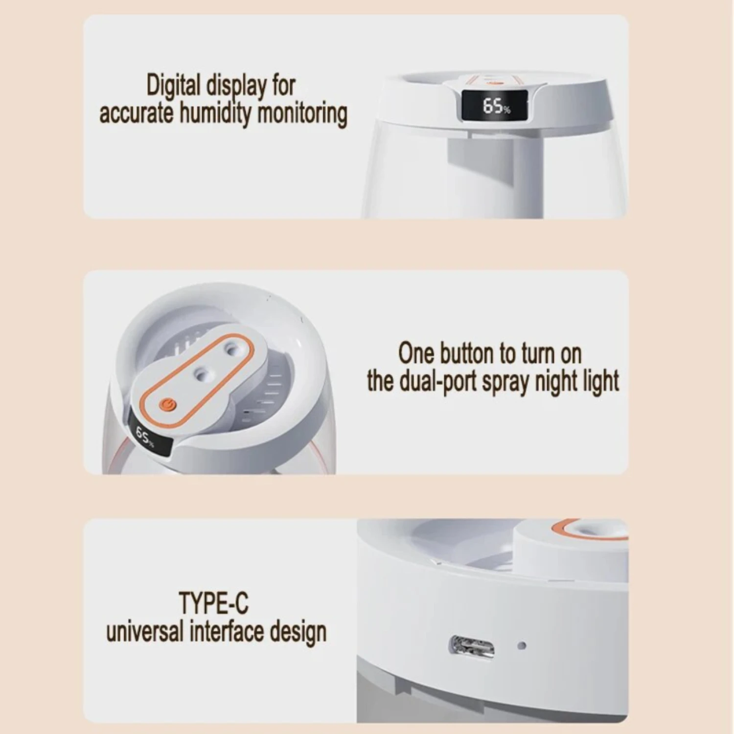 Портативный белый ультразвуковой увлажнитель воздуха IWONGOU диффузор с маленькой