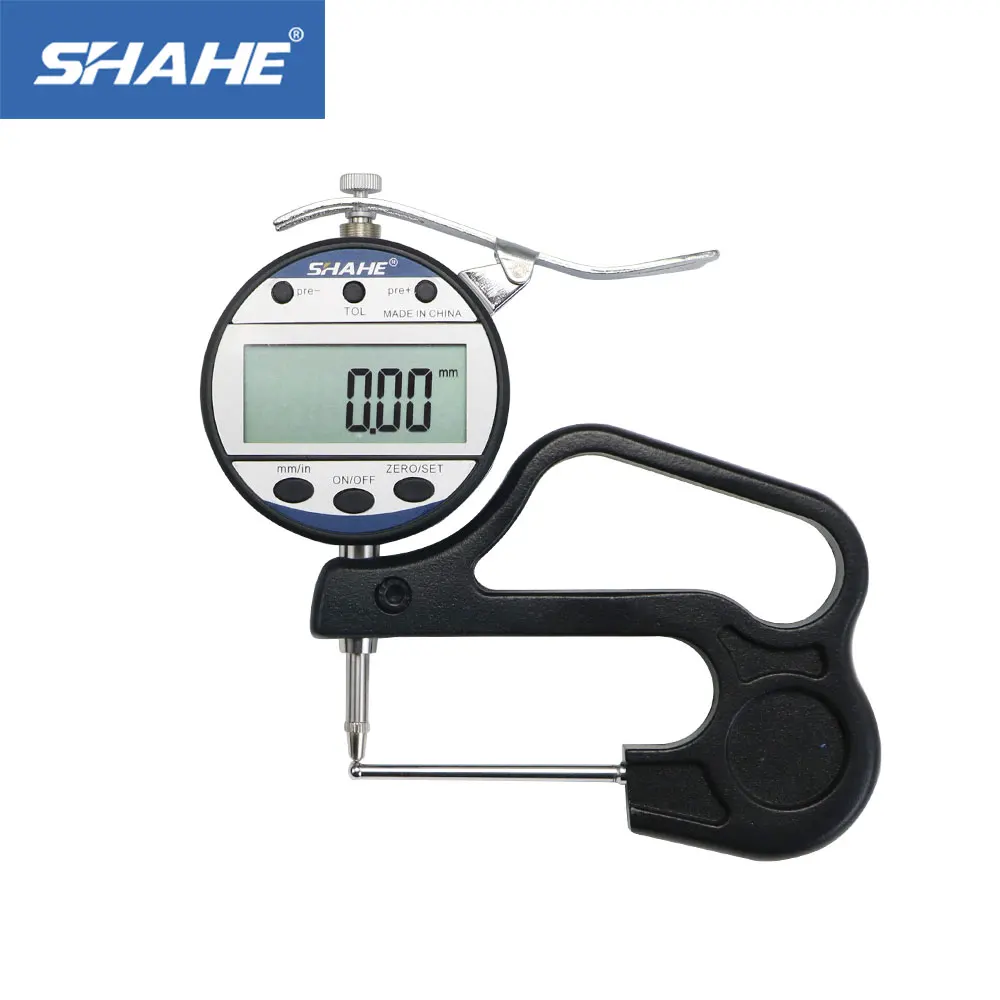

0.01 mm 0-10 mm Tube Thickness Digital Gauge Digital Leather Thickness Gauge Thickness Meter 5320-10