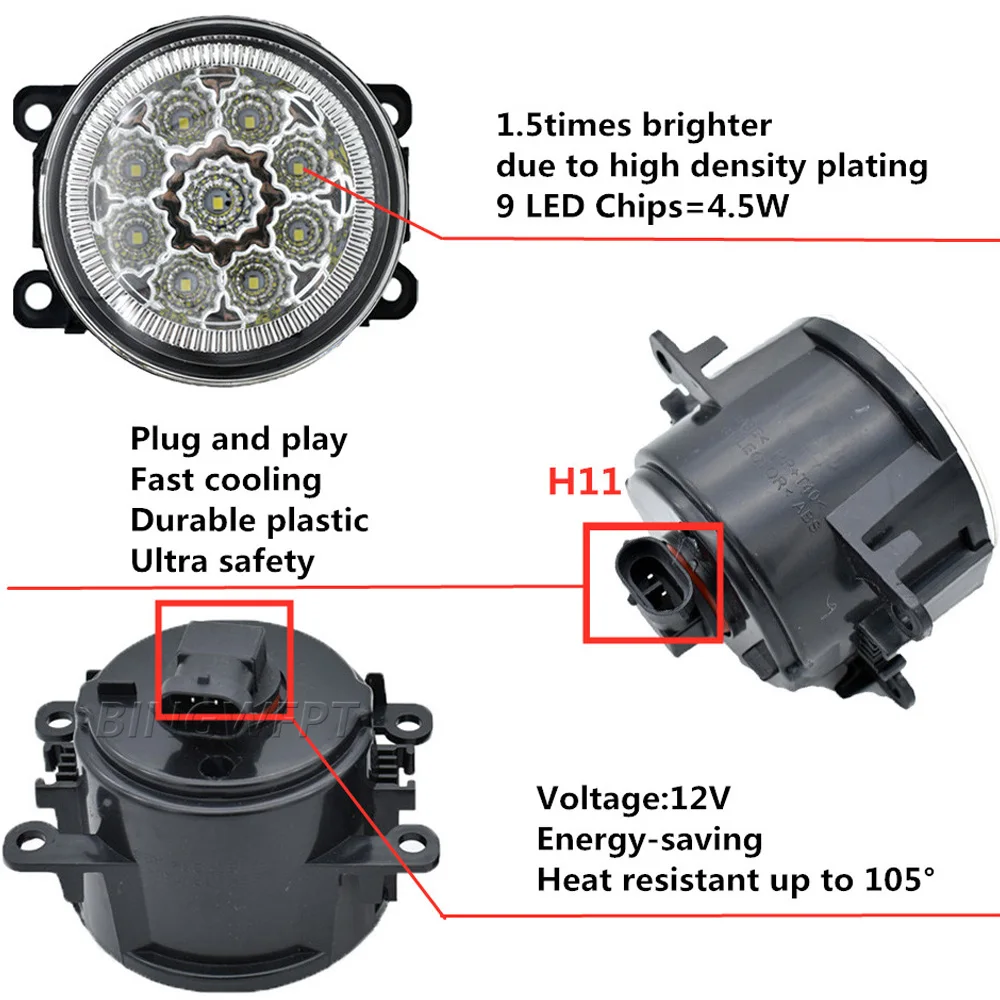 Фото Противотуманные фары и дневные ходовые огни для Nissan Xterra N50 2005-2015 годов выпуска, автомобильные аксессуары №3