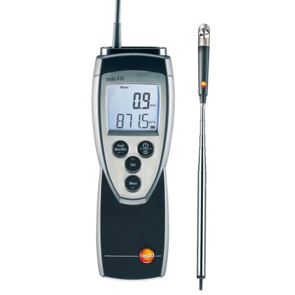 Enlarge high precise handheld testo 416 digital vane anemometer  for industrial Order-Nr.  0560 4160