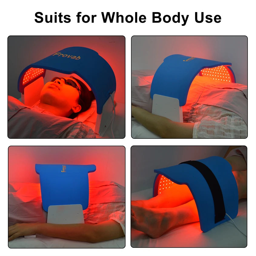 Портативная силиконовая фотомаска для лица 7 цветов красная фототерапия