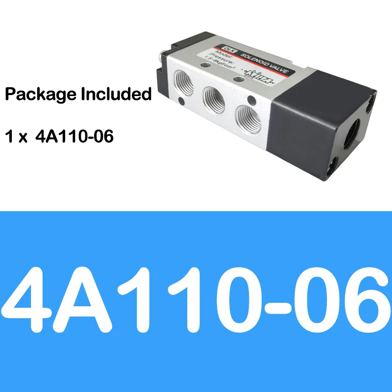 

4A110-06 4A210-08 4A310-10 4A410-15 двухпозиционный пятиходовой реверсивный клапан управления воздухом 1/8 "1/4" 3/8" 1/2"