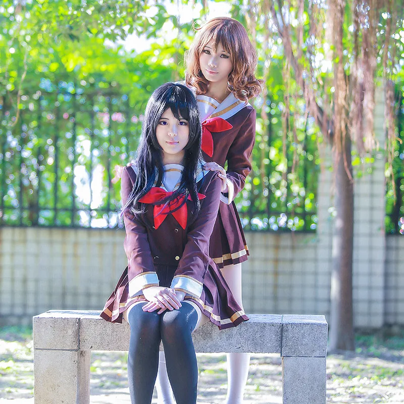 

Аниме Cos Hibike! Euphonium Kousaka Reina JK Oumae Kumiko костюм матросца Косплей искусственные комплекты Униформа