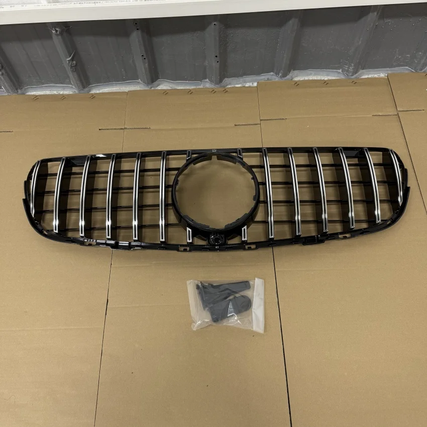 

Для Mercedes Benz GLC-Class X253 2015-2019 GLC250 GLC300 GLC350e GLC43 AMG GT Стиль Передняя решетка капота Гоночная решетка Комплект кузова