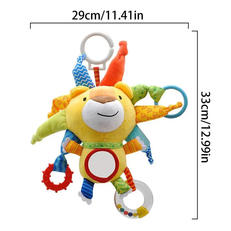 Игрушка игрушечная плюшевая в форме льва для детей 0-3 лет