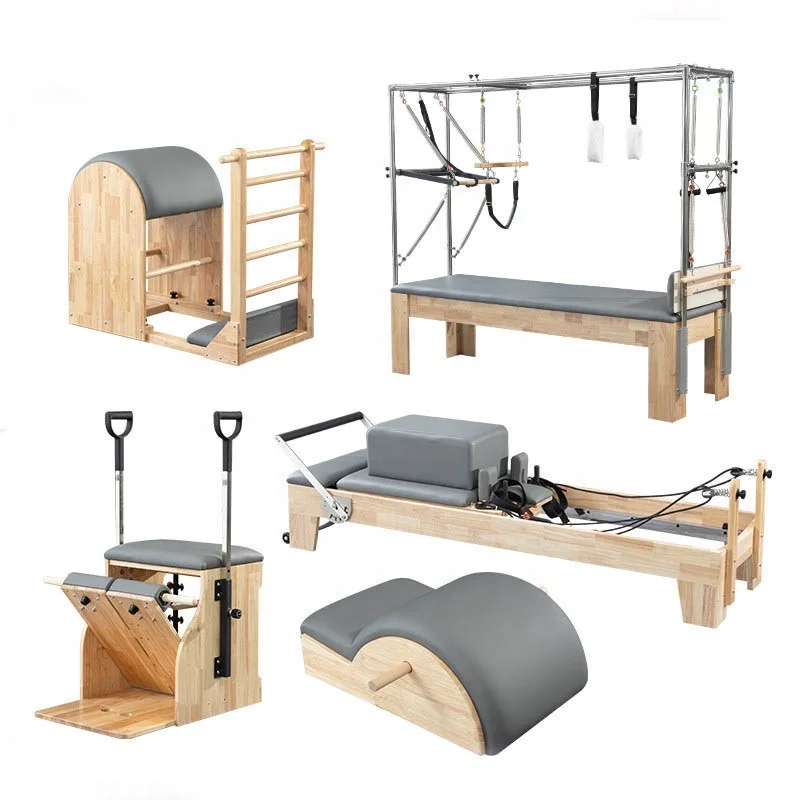 

Home Gym Sale Machine Equipment Best Customise Commercial Studio Logo Enalia Wooden Yoga Springs Bed Pilates Reformer
