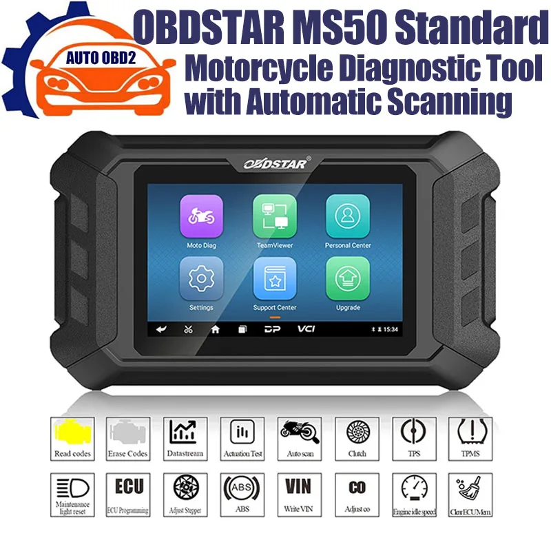 

OBDSTAR MS50 Standard 5 Inch New Generation of Intelligent Motorcycle Diagnostic Tool Based on RK3128 Quad-Core processor