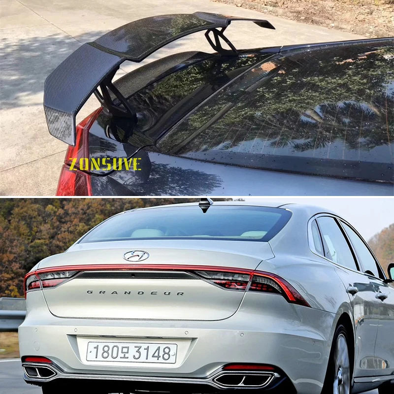 

Use For Hyundai Grandeur 2018-2021 Year Spoiler Rear Wing Body Kit Accessories ABS Plastic