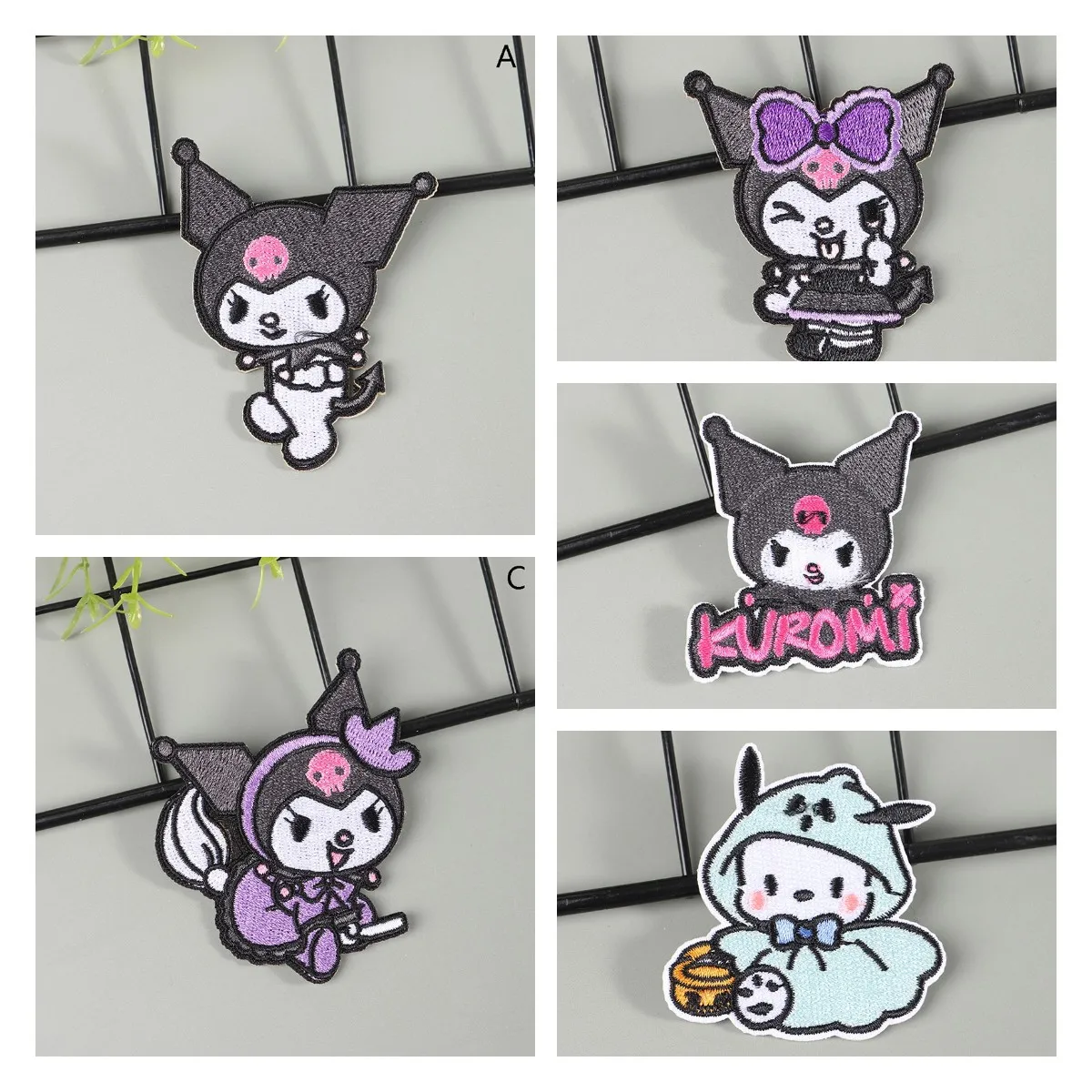 

1 шт. кавайная наклейка Sanrio Kuromi милые Мультяшные аниме похладные украшения для сумки искусственные ремонт