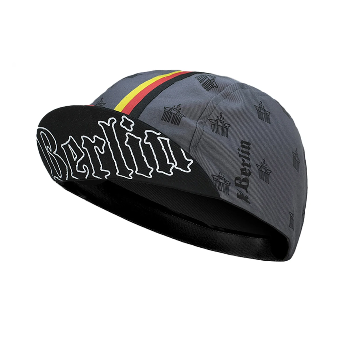 

Grey New Universal Factory Outdoor Sports Mountain Race Cycling Cap Polyester Customizable One Size Breathable