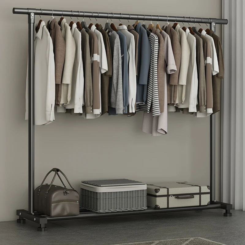 

Store Rectable Clothes Rack Bathroom Hotel Long Indoor Pole Clothes Hanger Shop Designer Moveis Para Casa Livingroom Furniture