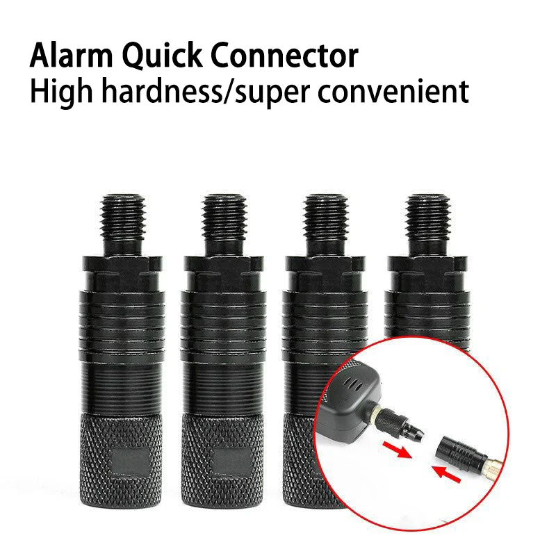 4 шт. быстросменный разъем для ловли карпа Алюминиевые черные палочки удочки