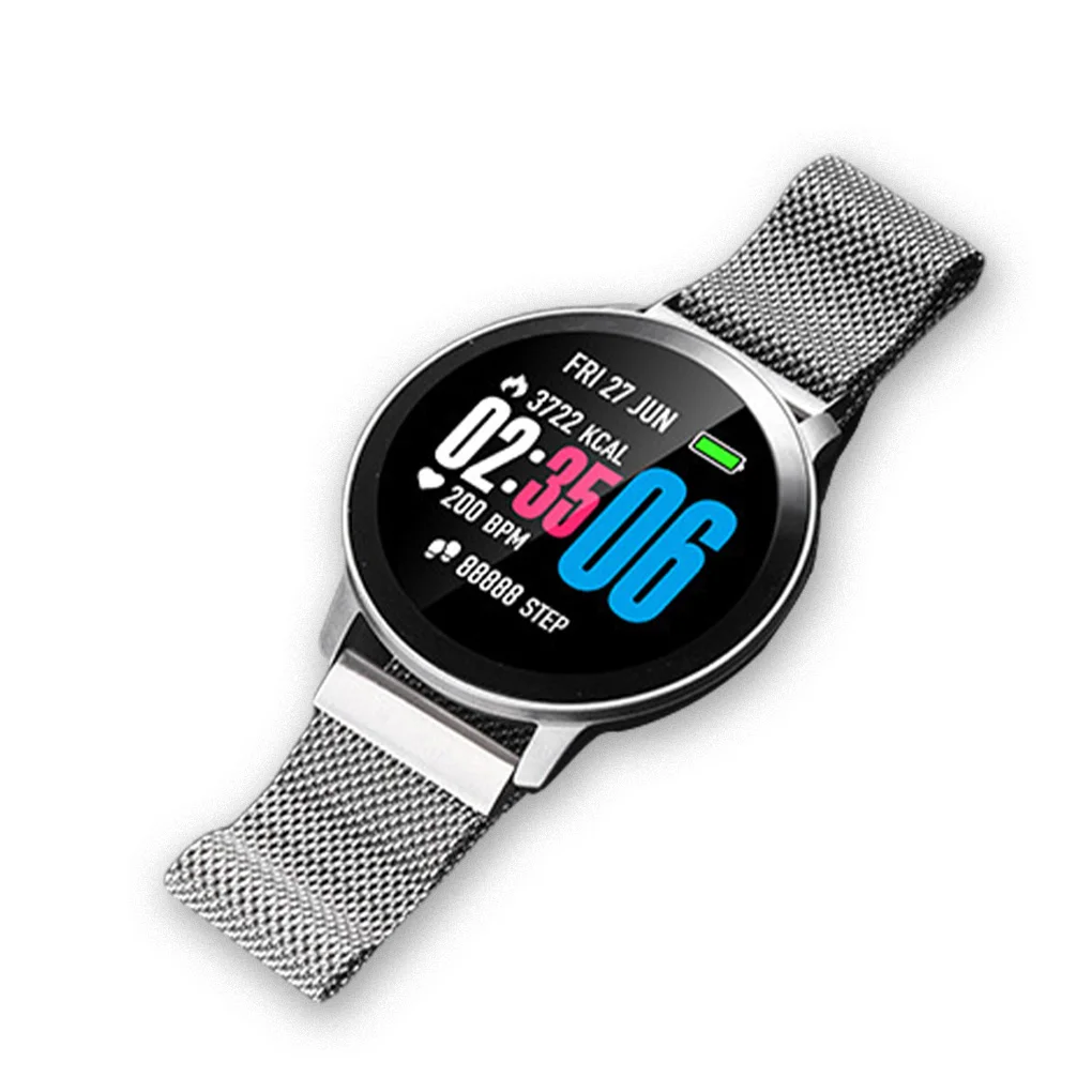 

1.3 Inch Screen Smart Watch Heart Rate Blood Pressure Oxygen Body Temperature Measuring Bracelet Intelligent Pink