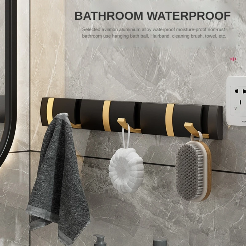 

Wall Mounted Hanger Hook Coat Bath Towel Tie Belt Foldable Storage Hooks for Home Kitchen Bedroom Bathroom Heavy Duty Hook