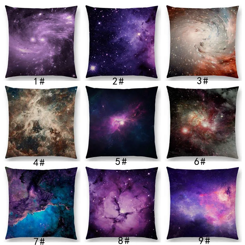 

2022 New Amazing Beautiful Stars Shining Gorgeous Nebula Dreamy Galaxy Universe Cushion Cover Home Decor Sofa Throw Pillow Case