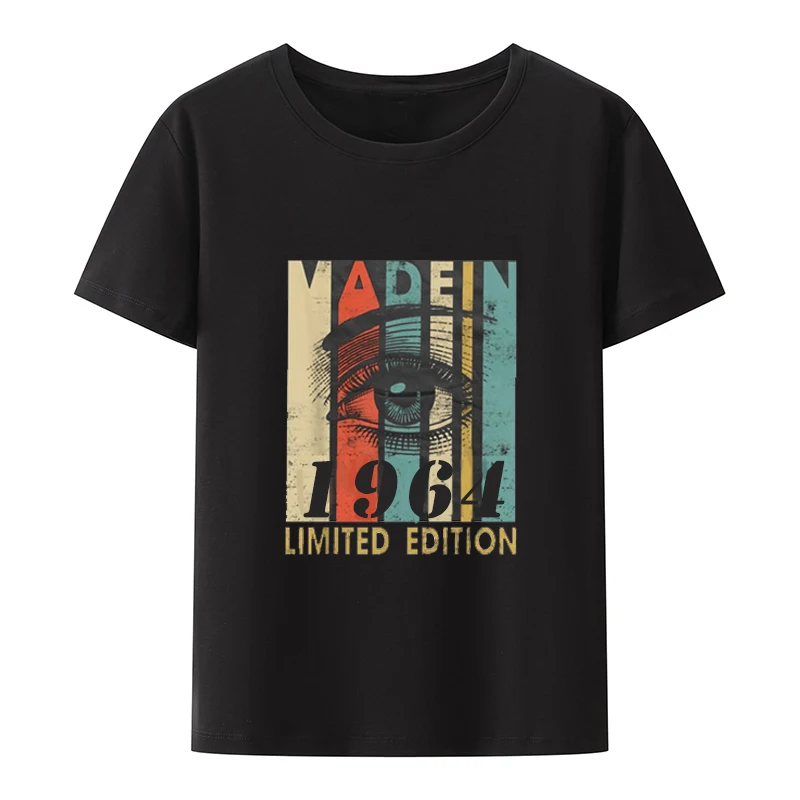 Футболка с принтом сделанная в 1964 году летняя футболка на день рождения 55