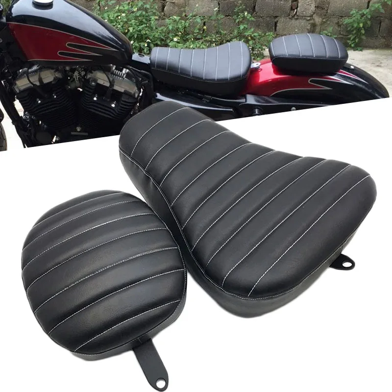 

Кожаная подушка для водителя, подушка для сидения соло, подушка для пассажира Для Harley Sportster Forty Eight XL1200 XL883 XL 883 72 48 2004-2019