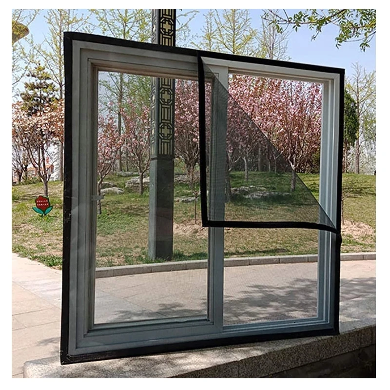 

Free custom anti-mosquito screen window mosquito nets for window removable and washable double thread sewing window mosquitonet