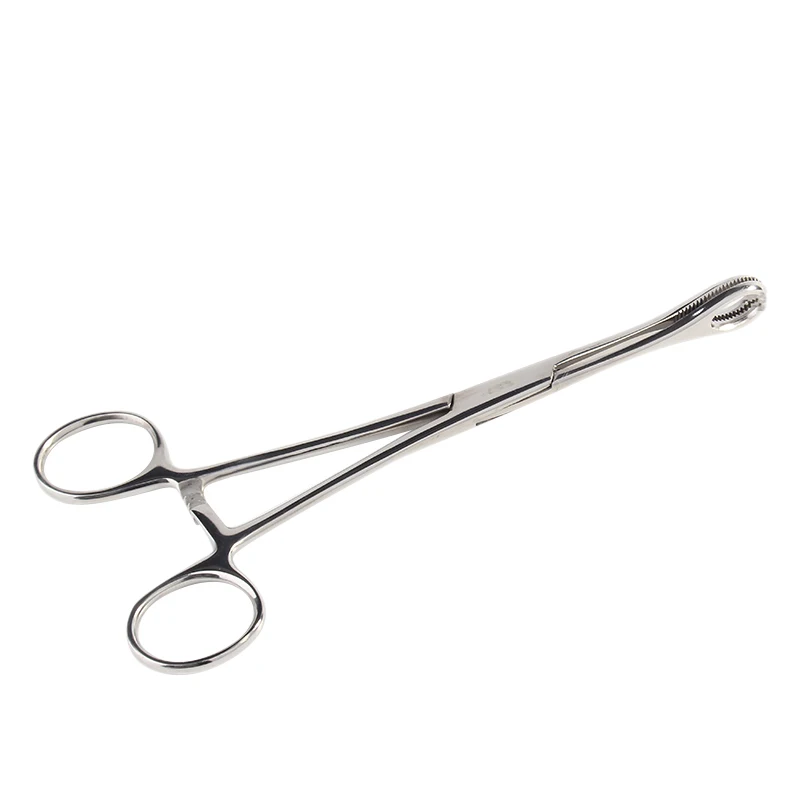 

Tattoo Plier Clamp Forcep Septum Ear Tongue Nose Lip Stainless Steel Silver Piercing Tool