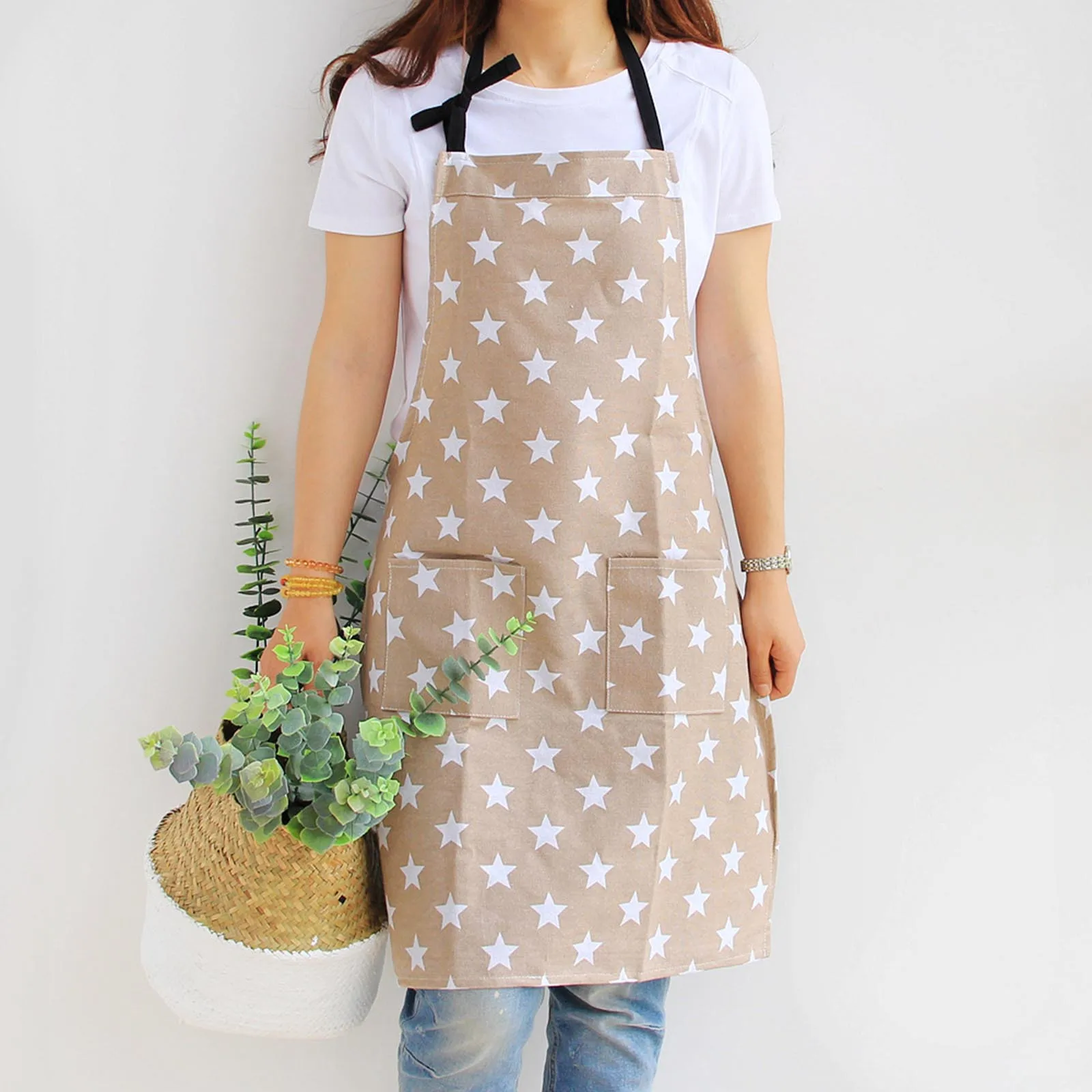 

Restaurant Adult for Baking Women's Kitchen Garden Apron Waterproof Apron Kitchen Apron Blank Aprons for Vinyl Cotton