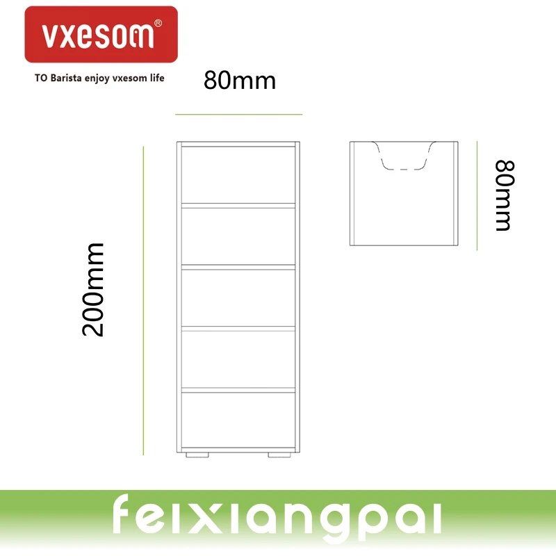 VXESOM корзина для кофе с фильтром 1 0 черный Кронштейн держатель бариста Угловое
